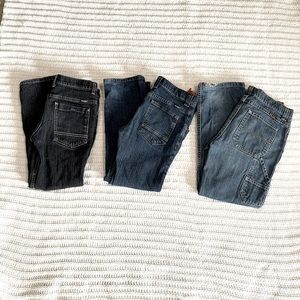 Wrangler Boys Husky Jeans Lot of 3